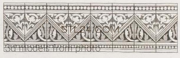 Фризы (FRIESE_0738 -  | 3D model 3DSMAX / OBJ / STL) 3D модель для ЧПУ станка